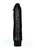 Мягкий и гибкий вибратор 8' Thick realistic dildo с венками, черный, 20х3,5-4,2см