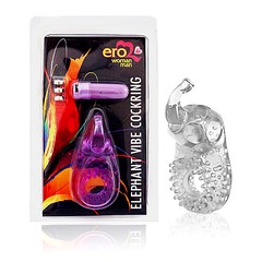 Эрекционное виброкольцо "Elephant", прозрачное