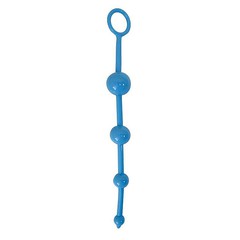 Анальная цепочка Sexy Friend Anal Stimulator Mini, синяя, 27,5х1,5-3см
