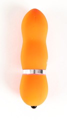Вибратор Sexus Funny Five, оранжевый, 10х2,7см