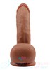 Фаллос Dual Density 7' cock из Natural PVC, присоска O-ring совместима, латино, 16х4,2см