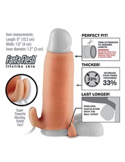 Утолщающая на 33% вибро-насадка Duo Clit Climax-Her из Fanta Flesh®, 15,2х4см
