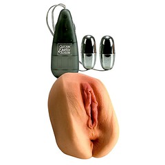 Мастурбатор Alexis Amore's™ вагина и попка из Futurotic®, с вибрацией, 15,5х6,5х9,5см