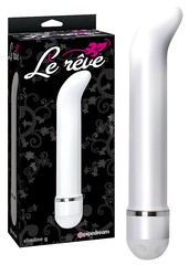 Мощный вибратор Le Reve® slimline G, матовый белый, 21х3см
