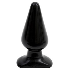 Большая анальная пробка Classic Large, черная, 13,5х5,3см