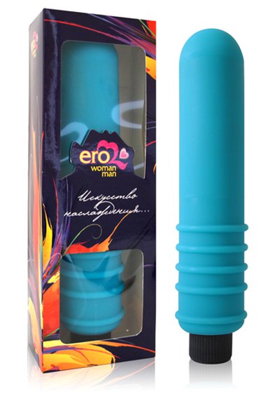 Вибратор Silicone Michael Vibe бирюзовый, 18х4см