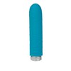 Мини-вибратор Key™ Charms Petite Massager Silk, 5 режимов, голубой силикон, 10х2,3см