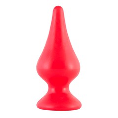 Анальная пробка BlackRed, красный силикон, 11,3х4,5см