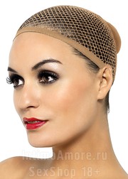 Телесная сетка Fever Wig Cap Nude Mesh для волос под парик (плотная), длина 30,5см