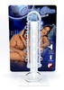 Мягкая удлиняющая насадка Crystal Clear Penis Sleeve, +2,5см, с петлей на мошонку, 14,5х3,5-4см