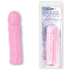 Фаллоимитатор 8in Softee Cotton Candy Pink