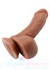 Фаллос Dual Density 7' cock из Natural PVC, присоска O-ring совместима, латино, 16х4,2см