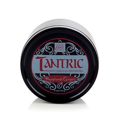 Массажная свеча-масло Tantric Soy Candle™ с феромонами, гранат и имбирь, 40 часов, 100% натурально