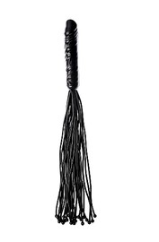 Плетка Sitabella® BDSM с ручкой-фаллосом, латекс, черная, 55см