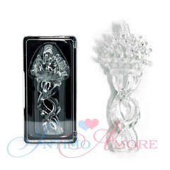 Утяжка Happy Top Tickler Cage (лассо) с закрытой головкой на половой член, прозрачная, 9х3см