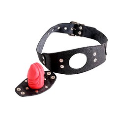 Кляп Sitabella® BDSM в виде фаллоса, черно-красный, 5х4см