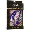 Клиторальный вибратор с анальной цепочкой Mood Kinky, 10 реж, фиолетовый силикон, 25,5