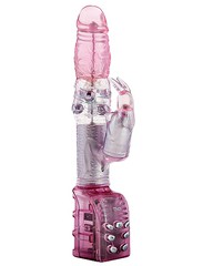 Вибратор-ротатор Jack The Rabbit Pearl Pink с переменным вращением в обе стороны, 26,5х3,5-4см