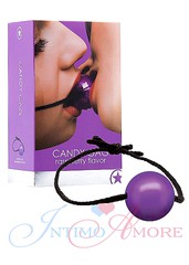 Съедобный кляп-леденец Ouch! Candy Gag raspberry flavor, сладкий малиновый вкус, d5см/100гр
