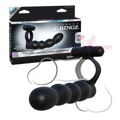 Виброкольцо Fantasy C-Ringz® Double Penetrator для двойного проникновения, силикон