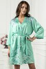 Шелковистый халатик Mia-Mella Tiffany, мятный, S/M(42-46р.)