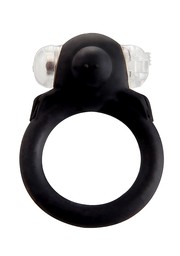 Эрекционное вибро-кольцо Black Spider, силикон, D2,4см