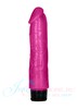 Мягкий и гибкий вибратор 8' Thick realistic dildo с венками, розовый, 20х3,5-4,2см