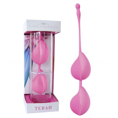 Вагинальные шарики Vibe Therapy® Terah, розовые, 5х3,4см, 84гр