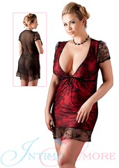 Платье Cottelli Collection с прозрачной спинкой и кружевом, 2XL(58-60р)