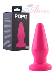 Анальная пробка Popo pleasure большая, розовая, 13,4х4,5см