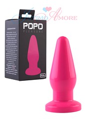 Анальная пробка Popo pleasure большая, розовая, 13,4х4,5см