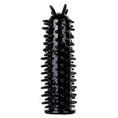 Закрытая стимулирующая насадка Spiky Penis, силикон, 11см