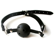 Безопасный кляп Notabu BDSM с отверстиями для дыхания "breathable", черный