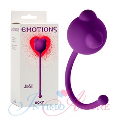 Вагинальный шарик-тренажер Emotions "Roxy", фиолетовый силикон, 34г/2,6см