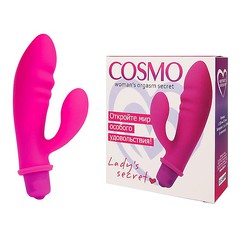 Вибратор Cosmo vibe для G-точки, малиновый силикон, 12,5х2,9см