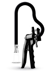 Помпа для клитора Saiz Clitors Pump premium, чаша с клапаном, пистолет с поршнем, d2см