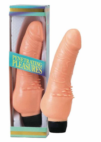 Мультискоростной вибратор Penetrating pleasures, с шипиками, 21,5х3,5-5см