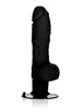 Супермощный вибратор Shower Stud™ из PureSkin® на присоске, черный, 22/18х3,8см