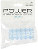 Насадка с шариками ToyJoy power stretchy sleeve blue, 6,5см