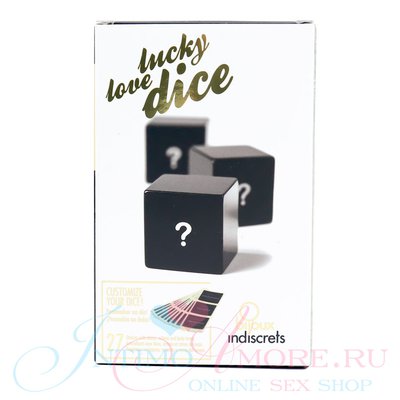 Секс-кубики lucky love dice (27 наклеек), 3шт, 2,3x2,3см