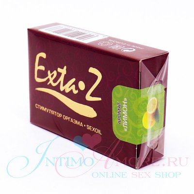 Интимное масло Exta-Z лимон, запатентованный стимулятор оргазма, 1,5мл, годен до 06.22г