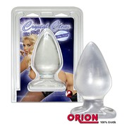 Большая анальная пробочка Crystal Clear big plug для фистинга, 12х5,5