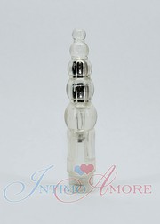 Вибратор "Decadence vibe ripples", прозрачный, 17,5х3см