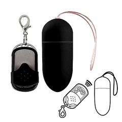 Беспроводное виброяйцо Shottoys, 10 реж, черное, 8х3,4см