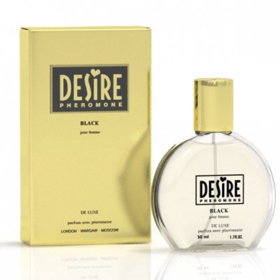 Женские духи с феромонами Desire Black DE Luxe, классический аромат, 50мл