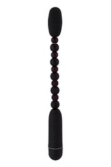 Черный анальный вибратор Toyfa Black&Red, 29,5х1,3-2,7см