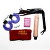 Секс-набор "Секс-трибунал" (вибратор, наручники, плетка, мыло, полотенце)