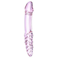 Двухголовый стеклянный фаллос Art of glass Бриллиантовый амур, 21,5х3,3см