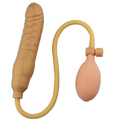 Расширяющийся реалистичный фаллос Pumpn Play Dong, телесный, 14,8х3,8см