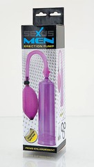Помпа "Sexus men erection", фиолетовая, 20х5,5см